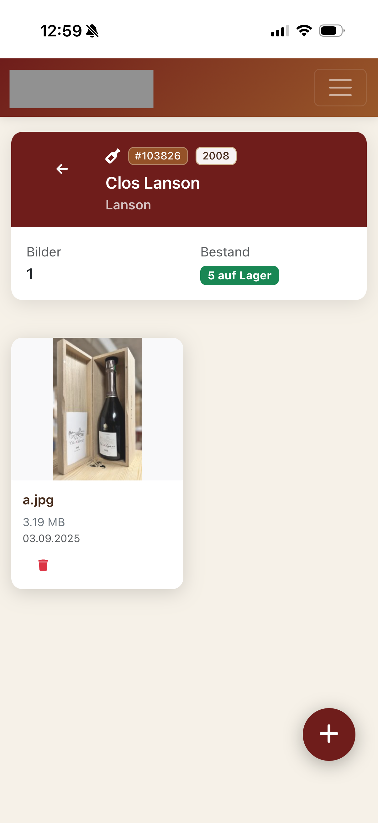 Mobile Produktbild-Verwaltung - Upload